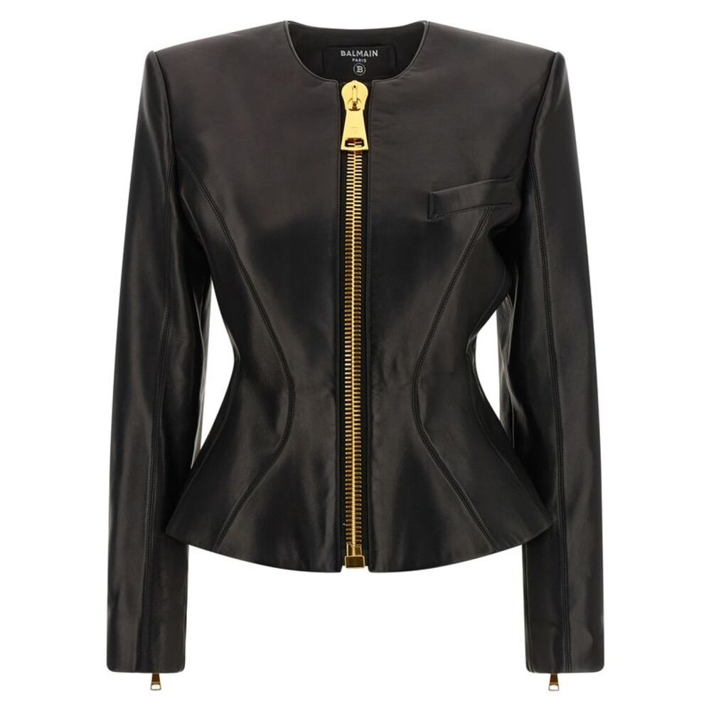 Balmain Women Leather Jacket